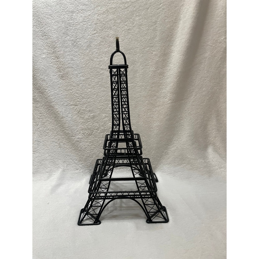 Black Metal Eiffel Tower Tabletop Decor Paris Souvenir Accent Piece